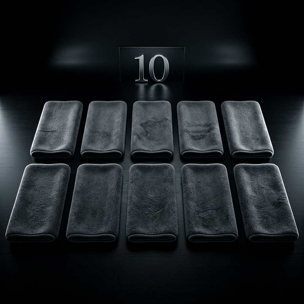 10 Piece Grey Cloths