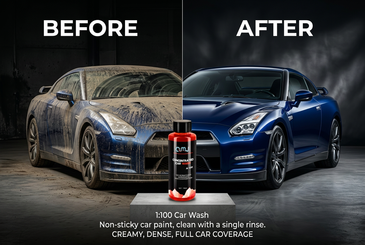 Clean Drive Foam Cleaner Before After Dirty Clean Car
